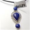 Image 1 : JP892-133 SILVER LAPIS LAZULI(8.9CT) PENDANT