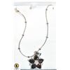 Image 1 : 16" SILVER TONE NECKLACE W/ UNKNOWN STONES