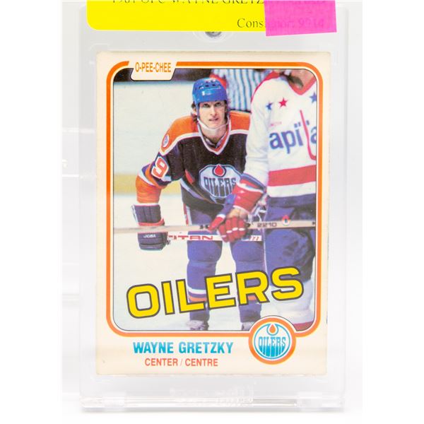 1981 OPC WAYNE GRETZKY CARD