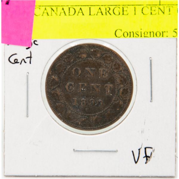 1890H CANADA LARGE 1 CENT COIN