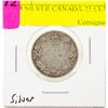 1918 SILVER CANADA 25 CENTS COIN