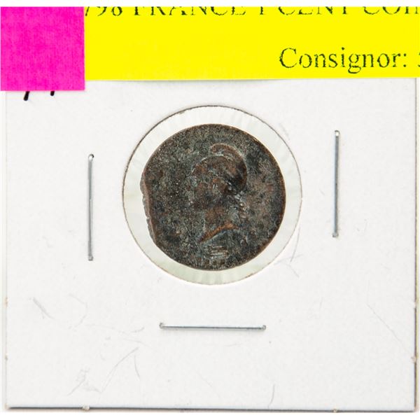 1797-1798 FRANCE 1 CENT COIN
