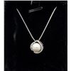 Image 1 : 925 SILVER FRESHWATER PEARL HEART NECKLACE