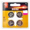 PACK OF 4 NEW CR2032 BATTERIES