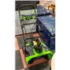 GREENWORKS BRUSHLESS SNOW THROWER W/CHARGER