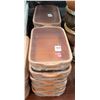 Image 1 : LOT OF 10 TERRA COTTA BAKING DISHES