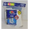 Image 1 : CREW WHITE SOCKS, SIZE 6-12, 6 PACK