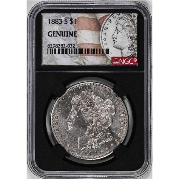 1883-S $1 Morgan Silver Dollar Coin NGC Genuine