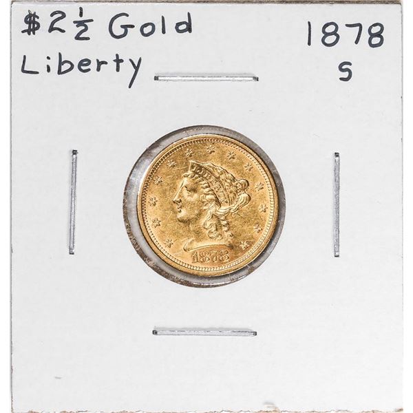 1878-S $2 1/2 Liberty Head Quarter Eagle Gold Coin