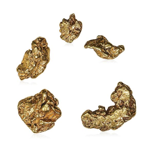 Lot of Gold Nuggets 5.00 grams Total Weight