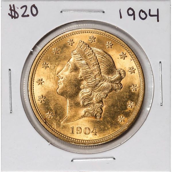 1904 $20 Liberty Head Double Eagle Gold Coin