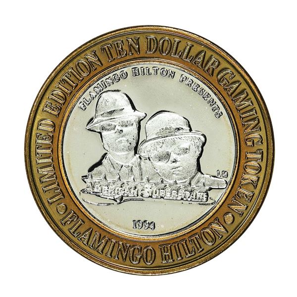.999 Silver Flamingo Hilton Reno, Nevada $10 Casino Limited Edition Gaming Token