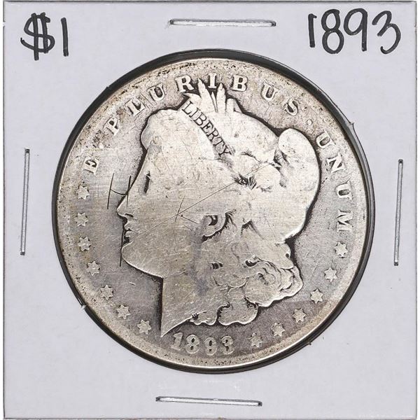 1893 $1 Morgan Silver Dollar Coin
