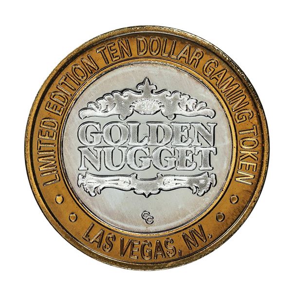 .999 Silver Golden Nugget Las Vegas $10 Casino Limited Edition Gaming Token