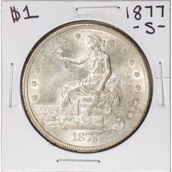 1877-S $1 Trade Silver Dollar Coin