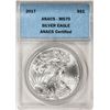Image 1 : 2017 $1 American Silver Eagle Coin ANACS MS70
