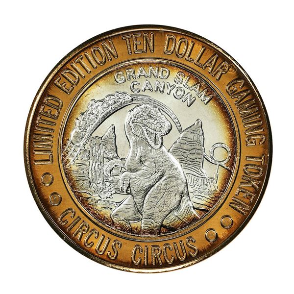.999 Silver Circus Circus Hotel & Casino $10 Limited Edition Casino Gaming Token