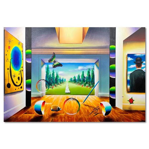 Ferjo "Eternal Evergreens" Original Oil Painting on Canvas