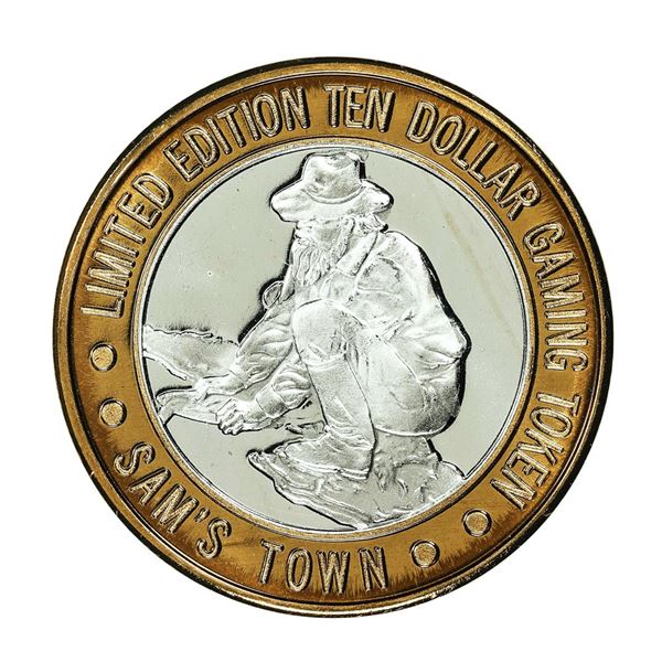 .999 Silver Sam Boyd's Sam's Town $10 Casino Gaming Token Limited Edition