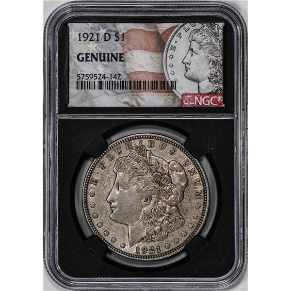 1921-D $1 Morgan Silver Dollar Coin NGC Genuine