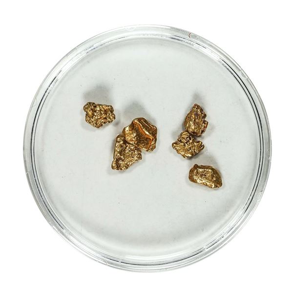 Gold Nuggets 1.74 Grams Total Weight
