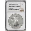 Image 1 : 1996-P $1 Proof American Silver Eagle Coin NGC PF69 Ultra Cameo
