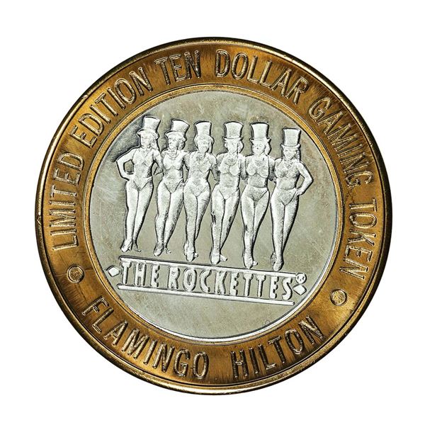 .999 Silver Flamingo Las Vegas Nevada $10 Casino Limited Edition Gaming Token