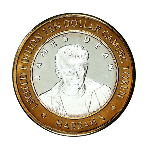 .999 Silver Harrah's Lake Tahoe, Nevada $10 Casino Limited Edition Gaming Token