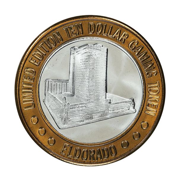 .999 Silver Eldorado Hotel and Casino Reno, NV $10 Casino Gaming Token Limited Edition