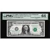 Image 1 : 1969A $1 Federal Reserve Note PMG Choice Uncirculated 64 Dual Courtesy Autograph