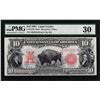 Image 1 : 1901 $10 Bison Legal Tender Note Fr.122m Mule PMG Very Fine 30