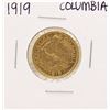 1919 Columbia 5 Pesos Gold Coin