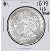 Image 1 : 1878 7/8TF Weak $1 Morgan Silver Dollar Coin