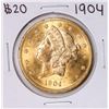 1904 $20 Liberty Head Double Eagle Gold Coin