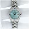 Image 3 : Rolex Ladies Stainless Steel Ice Blue Diamond Datejust Wristwatch
