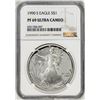 Image 1 : 1990-S $1 Proof American Silver Eagle Coin NGC PF69 Ultra Cameo