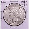 Image 1 : 1934-S $1 Peace Silver Dollar Coin