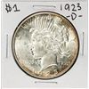 1923-D $1 Peace Silver Dollar Coin