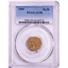 1909 $2 1/2 Indian Head Quarter Eagle Gold Coin PCGS AU50