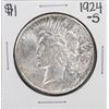 1924-S $1 Peace Silver Dollar Coin