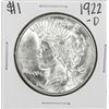 Image 1 : 1922-D $1 Peace Silver Dollar Coin