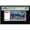 Image 1 : 2017 Djibouti Central Bank 40 Francs Note Pick# 46a PMG Superb Gem Uncirculated 67EPQ