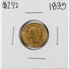 1835 $2 1/2 Liberty Head Quarter Eagle Gold Coin
