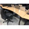 Image 2 : MAPLE 66"W BOW FRONT COMPUTER TABLE