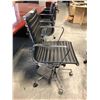 Image 2 : BLACK EAMES STYLE CHROME FRAMED TASK CHAIR