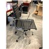 Image 2 : BLACK EAMES STYLE CHROME FRAMED TASK CHAIR