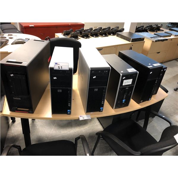 6 Inha Computer 6 DESKTOP COMPUTERS INCLUDING 2 HP Z400, 1 HP Z230