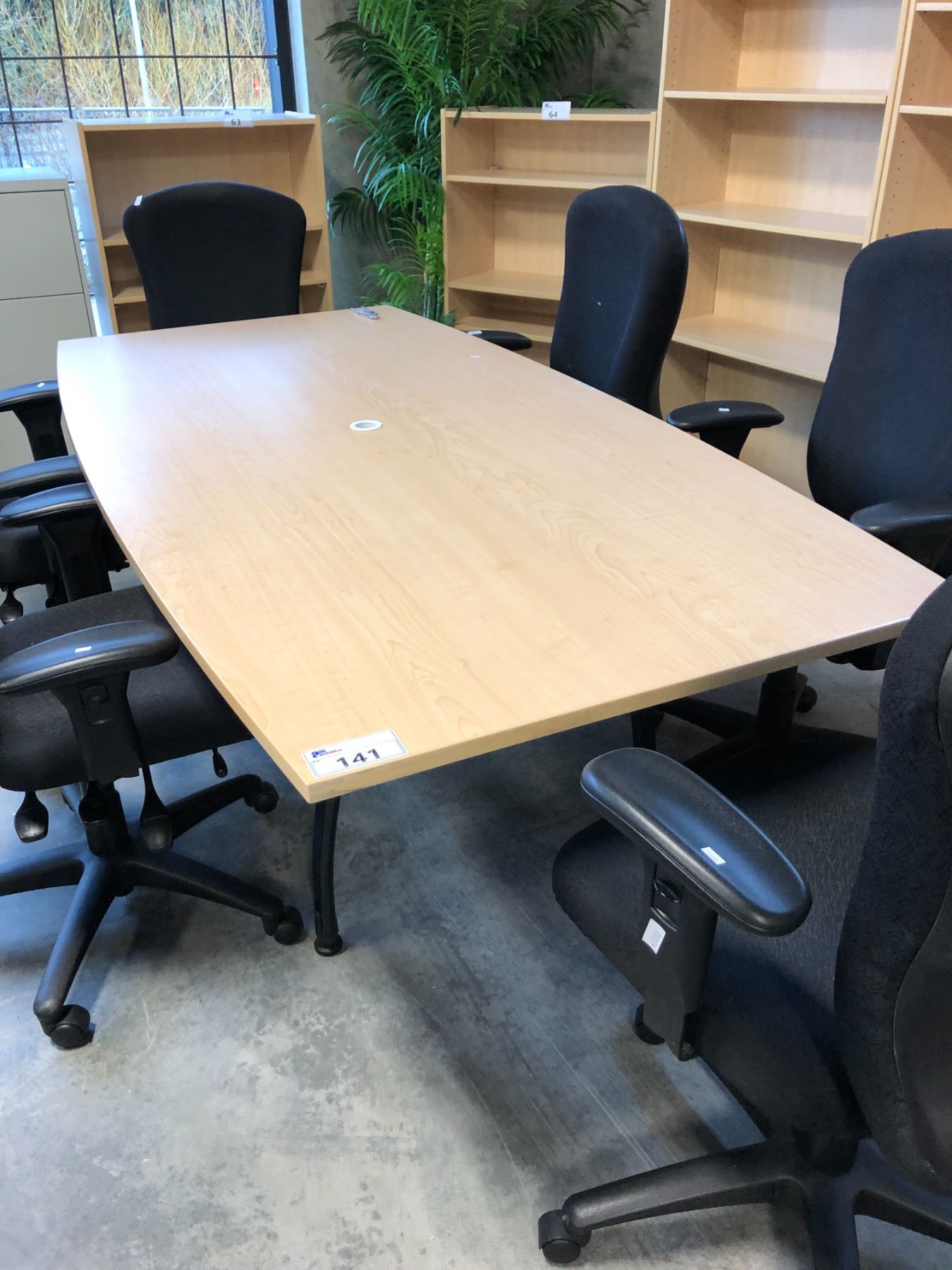 MAPLE 7'X3.5' CONFERENCE TABLE - Able Auctions