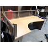 Image 2 : TEKNION/ROY & BRETTON MAPLE 80" X 42" CORNER COMPUTER WORKSTATION WITH PRIVACY PANELS