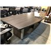 Image 2 : DARKWOOD 10' X 4' BOARDROOM TABLE